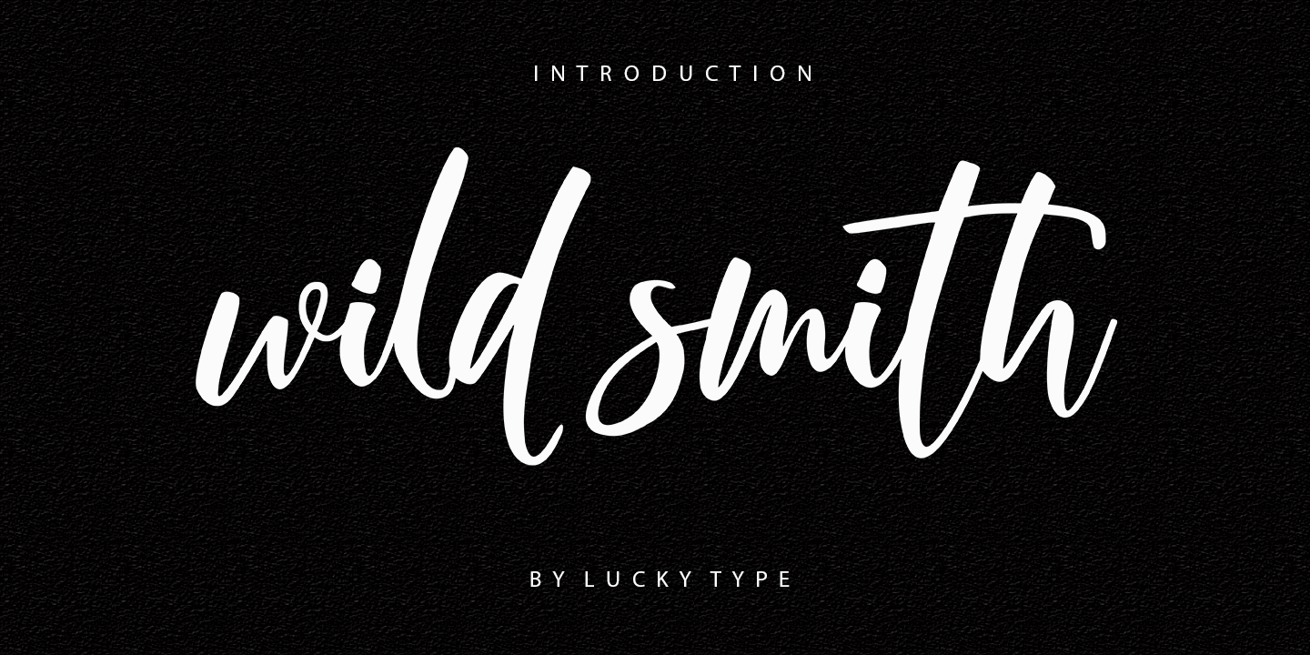 Wild Smith Font preview
